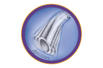 An close-up of the OZil tip with arrows showing its movement.