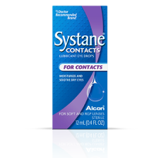 Systane Contacts Rewetting Eye Drops box