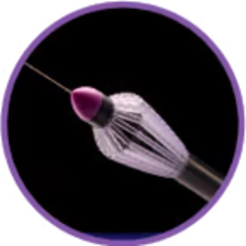 Sharkskin Circle with Black Background