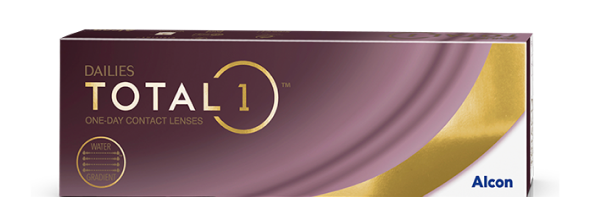 product box for Dailies Total1 daily contact lenses by Alcon