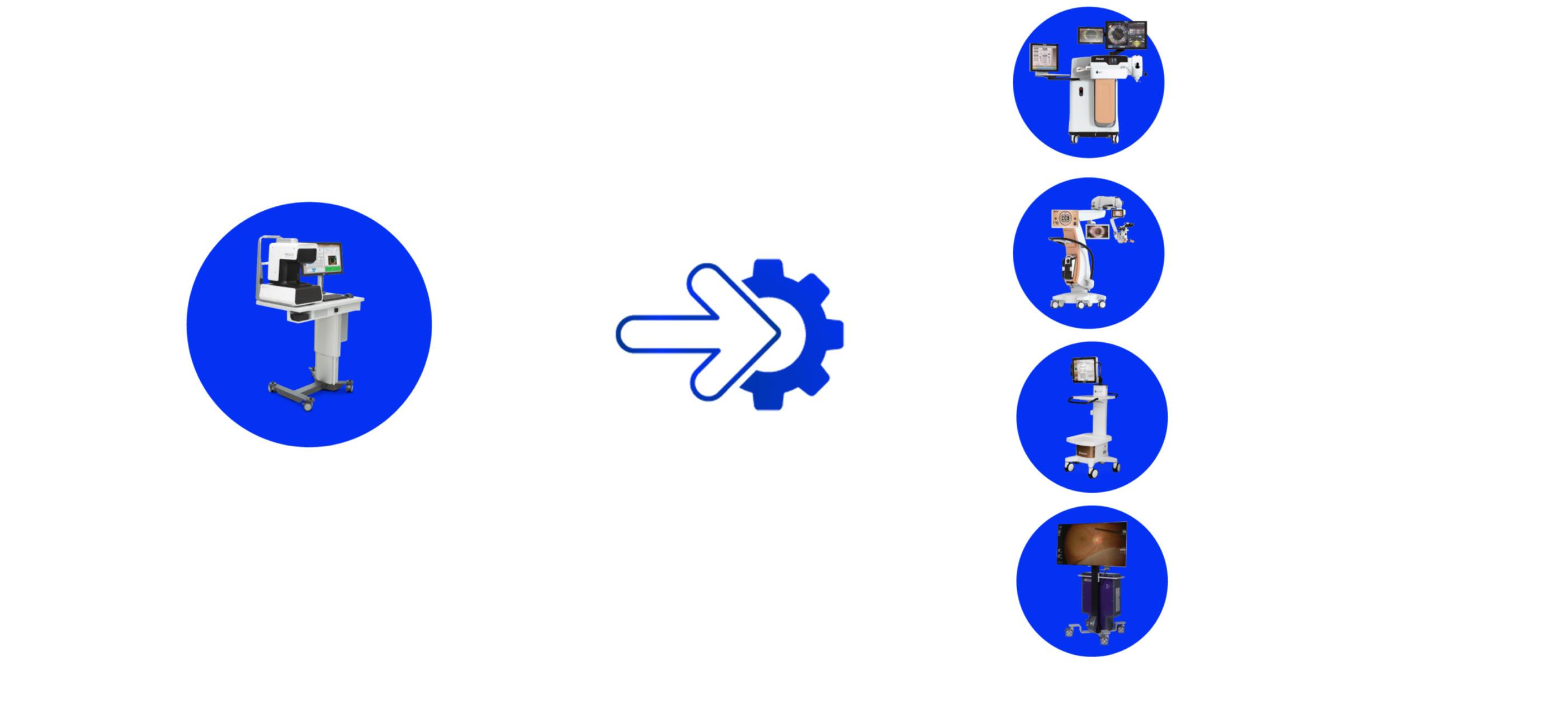 Intégration totale pour une planification intelligente : ARGOSMD, marqueur numérique LenSx, microscope marqueur numérique ORAMD avec AnalyzOR, NGENUITYMD
