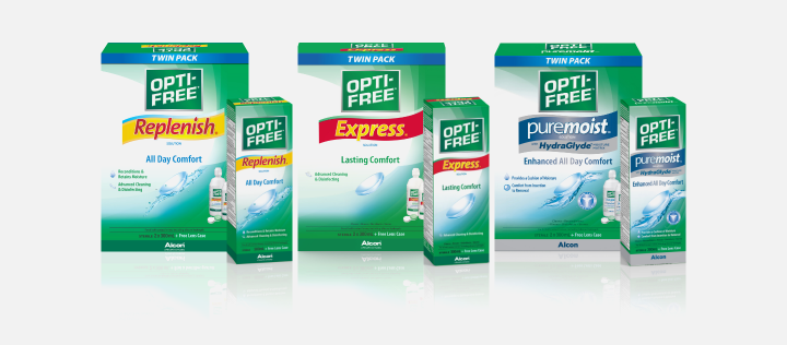 OPTI-FREE family packshots
