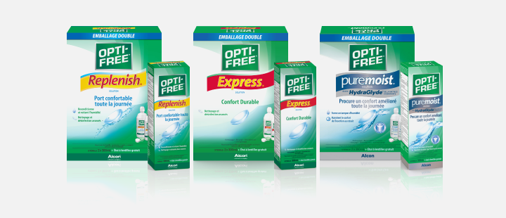 OPTI-FREE family packshots