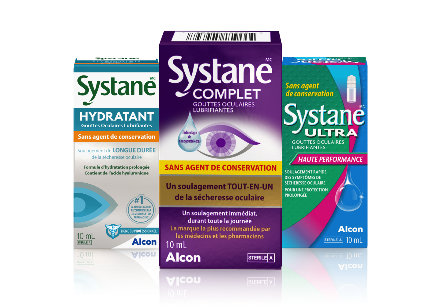 Systane family products packshots