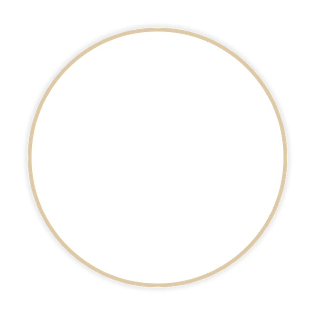 Text in a white and yellow circle