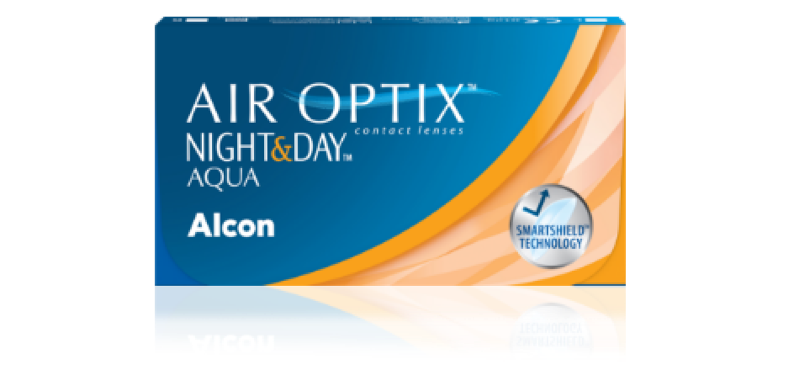 AIR OPTIX  NIGHT and DAY AQUA packshot