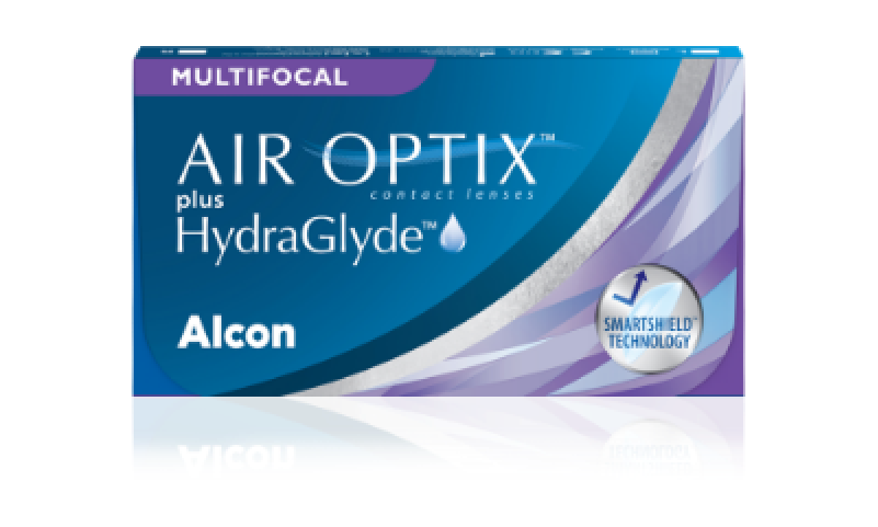 AIR OPTIX PLUS HYDRAGLYDE MULTIFOCAL packshot