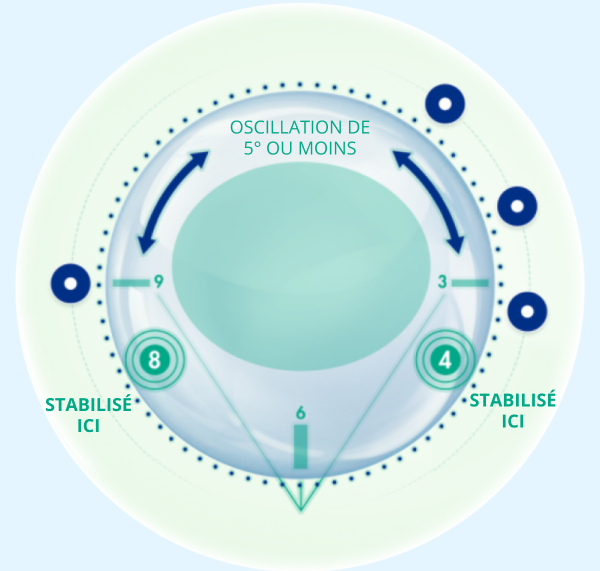 Contact lens with description