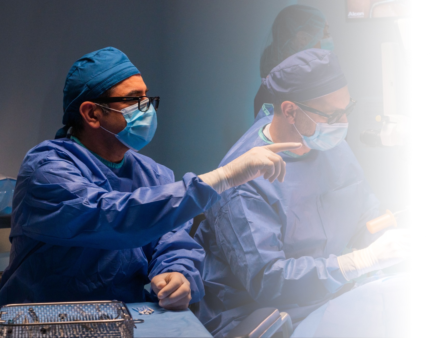 Group of surgeons