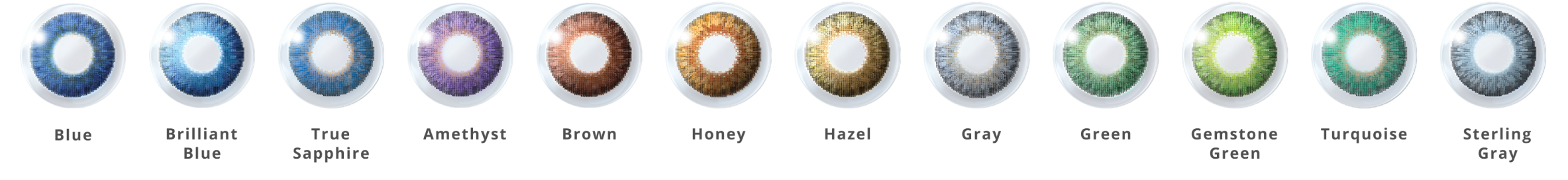 Image of different coloured lenses