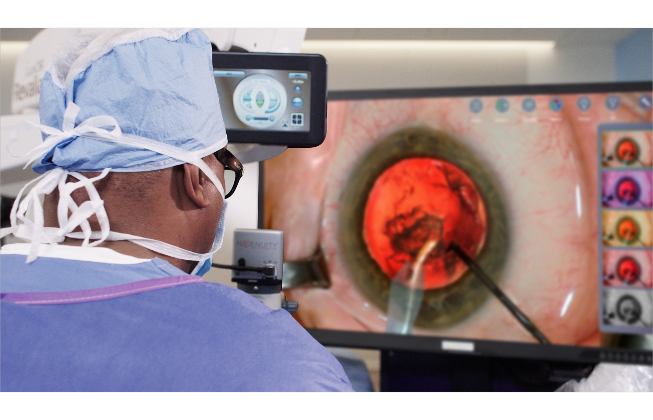 Image of the surgeon during surgery