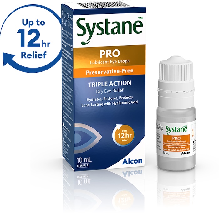 Systane PRO Packshot and icon 12hr