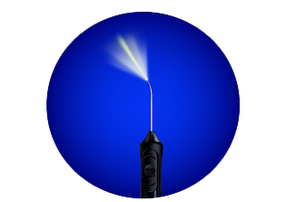 VEKTOR Laser probe in a blue circle.