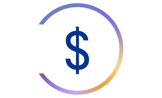 Graphique d’un symbole de dollar, représentant le coût ou l’accessibilité