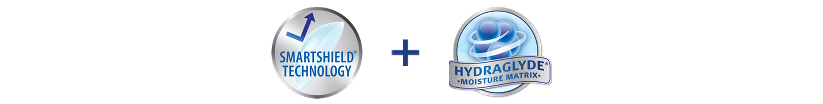 SmartShield Technology plus HydraGlyde icons