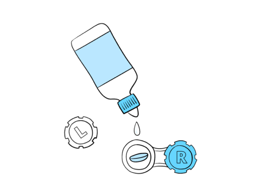 Contact lens pack and lens care solution