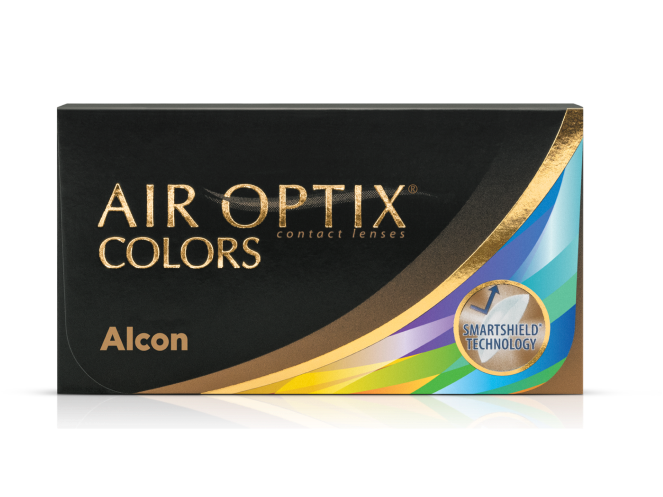 Air Optix Colors monthly color contact lenses product box by Alcon
