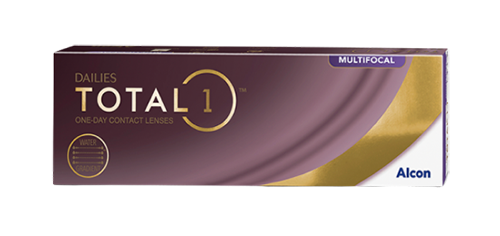 product box for Dailies Total1 Multifocal One Day Contact Lenses by Alcon