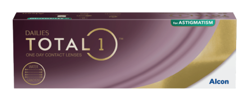 product box for Dailies Total1 for Astigmatism One Day Contact Lenses by Alcon