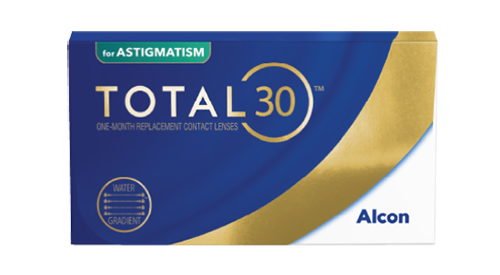 product box for Total30 for Astigmatism One Month Replacement Contact Lenses by Alcon