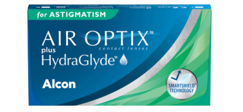 AIR OPTIX PLUS HYDRAGLYDE for astigmatism packshot